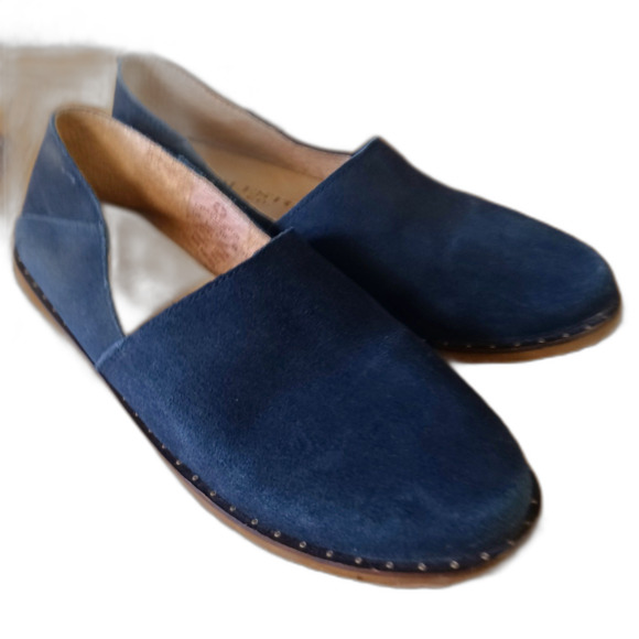 Charleston Shoe Co. Suede Alton Loafers black slip-on sz. 7 - Picture 1 of 6